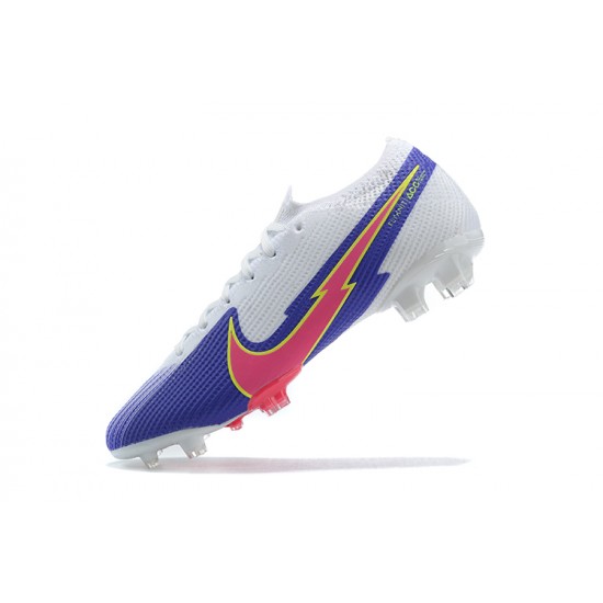 Kopacky Nike Mercurial Vapor 13 Elite FG Bílý Nachový Růžový Oranžovýý Low Pánské