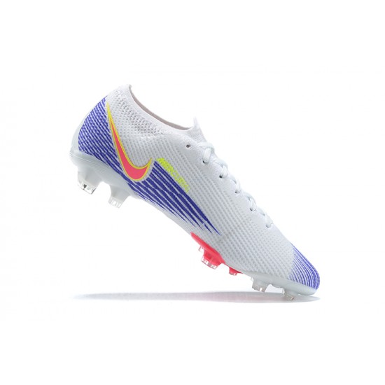 Kopacky Nike Mercurial Vapor 13 Elite FG Bílý Nachový Růžový Oranžovýý Low Pánské