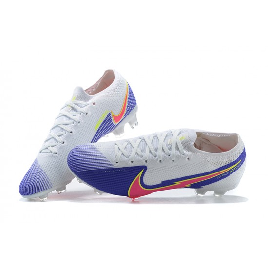 Kopacky Nike Mercurial Vapor 13 Elite FG Bílý Nachový Růžový Oranžovýý Low Pánské