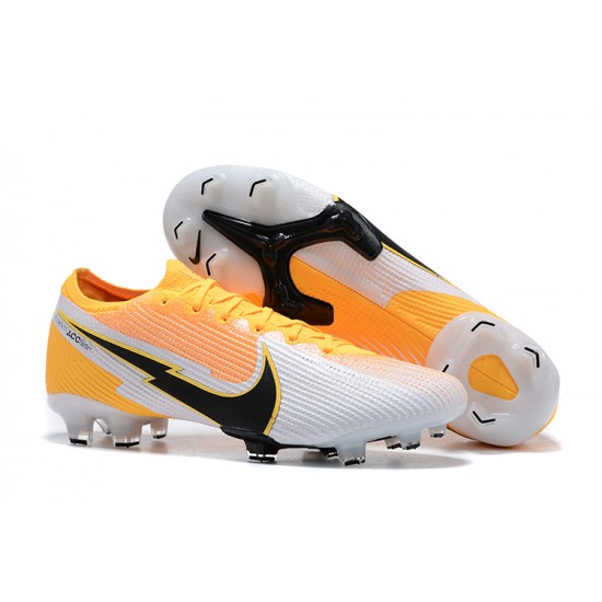 Kopacky Nike Mercurial Vapor 13 Elite FG Žlutý Oranžovýý Černá Bílý Low Pánské