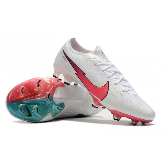 Kopacky Nike Mercurial Vapor 13 Elite Korea FG Low Bílý Růžový Turqoise Pánské