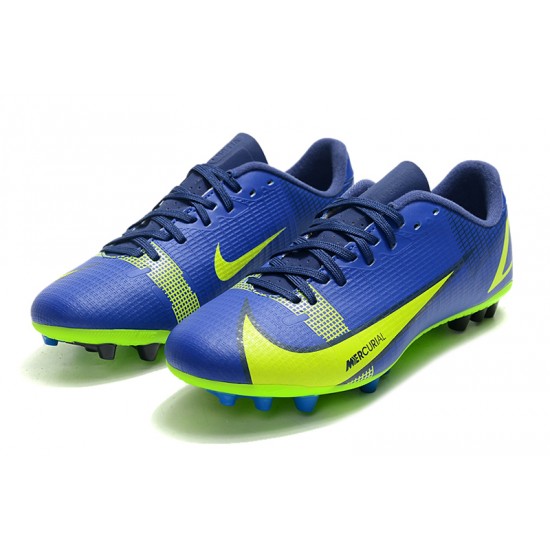 Kopacky Nike Mercurial Vapor 14 Academy AG Low Modrý Žlutý Pánské Dámské