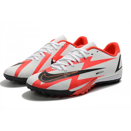 Kopacky Nike Mercurial Vapor 14 Academy TF Low Bílý Červené Černá Pánské