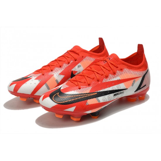 Kopacky Nike Mercurial Vapor 14 Elite CR7 FG Low Bílý Červené Černá Pánské