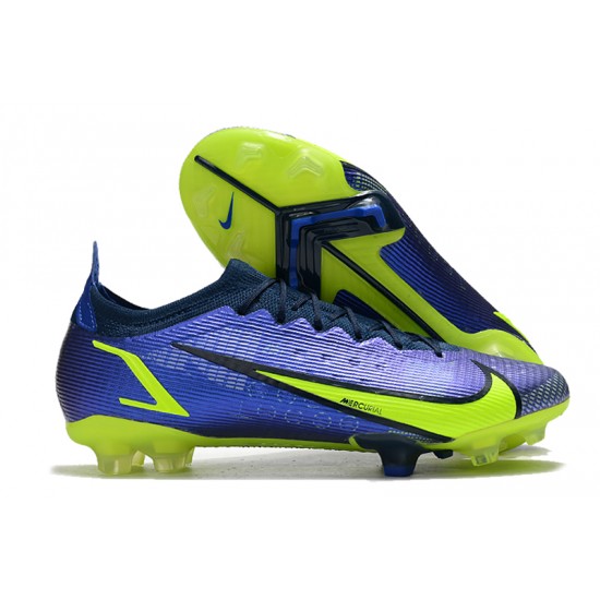 Kopacky Nike Mercurial Vapor 14 Elite FG Low Modrý Žlutý Pánské Dámské