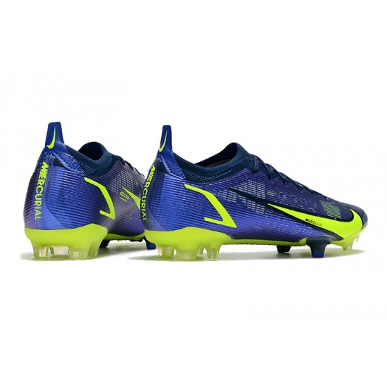 Kopacky Nike Mercurial Vapor 14 Elite FG Low Modrý Žlutý Pánské Dámské