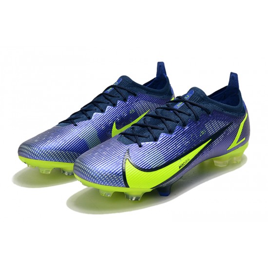 Kopacky Nike Mercurial Vapor 14 Elite FG Low Modrý Žlutý Pánské Dámské