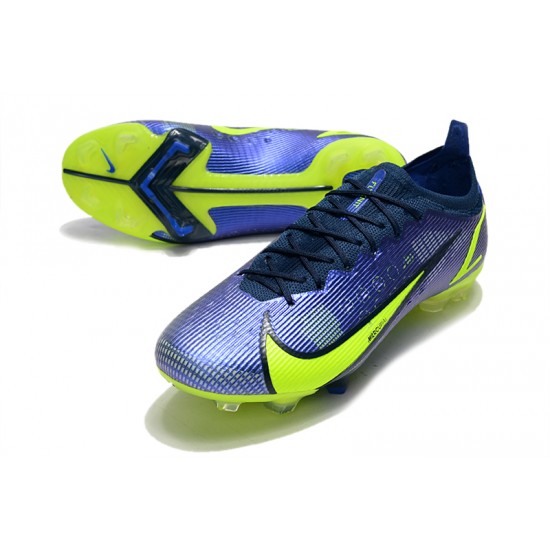 Kopacky Nike Mercurial Vapor 14 Elite FG Low Modrý Žlutý Pánské Dámské