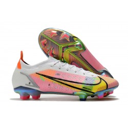 Kopacky Nike Mercurial Vapor 14 Elite FG Low Bílý Růžový Pánské 