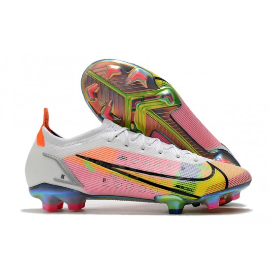 Kopacky Nike Mercurial Vapor 14 Elite FG Low Bílý Růžový Pánské