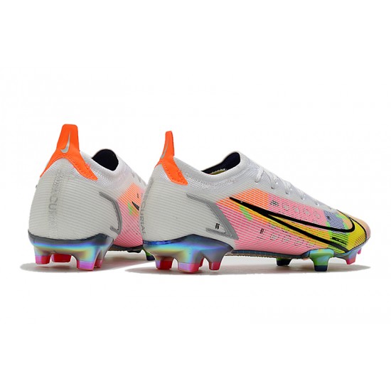 Kopacky Nike Mercurial Vapor 14 Elite FG Low Bílý Růžový Pánské