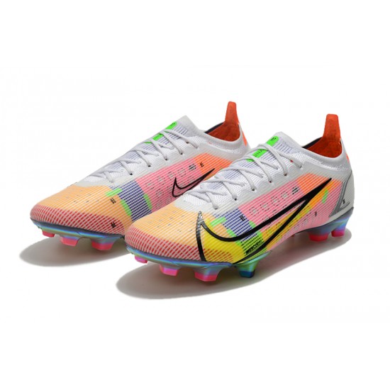 Kopacky Nike Mercurial Vapor 14 Elite FG Low Bílý Růžový Pánské