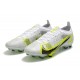 Kopacky Nike Mercurial Vapor 14 Elite FG Low Bílý Žlutý Černá Woemn And Pánské