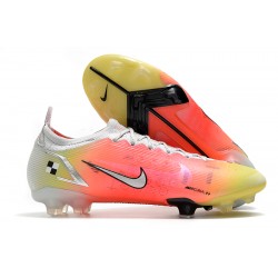 Kopacky Nike Mercurial Vapor 14 Elite FG Low Bílý Žlutý Růžový Woemn And Pánské 