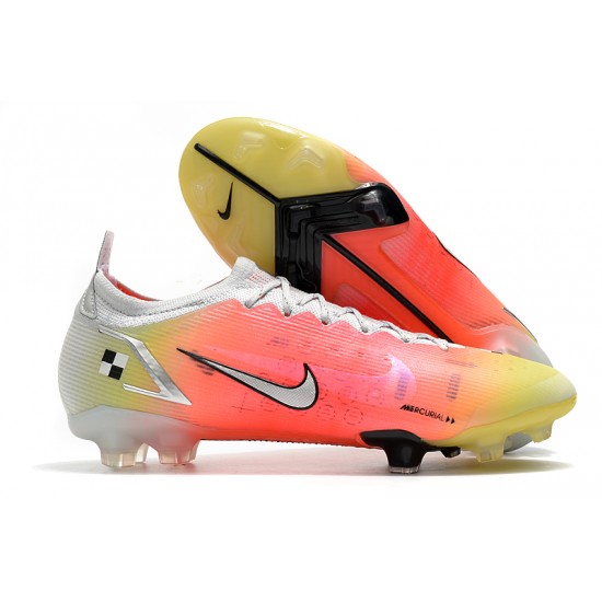 Kopacky Nike Mercurial Vapor 14 Elite FG Low Bílý Žlutý Růžový Woemn And Pánské