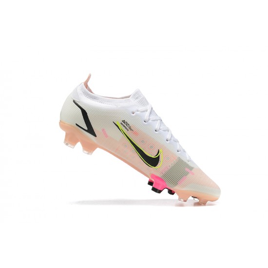 Kopacky Nike Mercurial Vapor 14 Elite FG Bílý Černá Žlutý Low Pánské