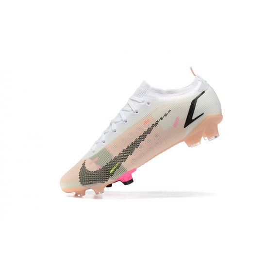 Kopacky Nike Mercurial Vapor 14 Elite FG Bílý Černá Žlutý Low Pánské