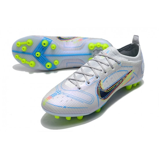 Kopacky Nike Mercurial Vapor 14 Elite PRO AG Low Bílý Modrý Pánské Dámské