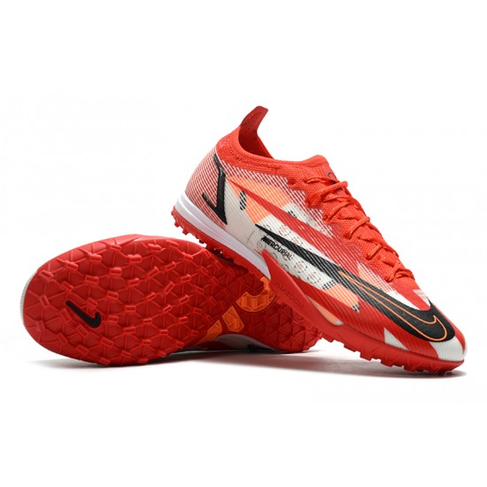 Kopacky Nike Mercurial Vapor 14 Elite TF Low Červené Bílý Pánské
