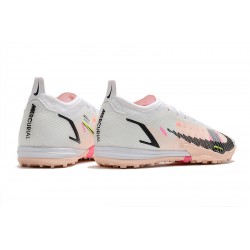 Kopacky Nike Mercurial Vapor 14 Elite TF Low Bílý Růžový Černá Pánské 