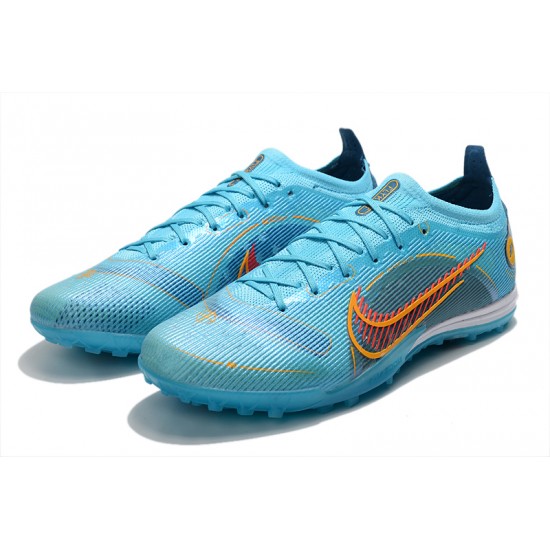 Kopacky Nike Mercurial Vapor 14.5 Elite TF Low Modrý Oranžovýý Pánské