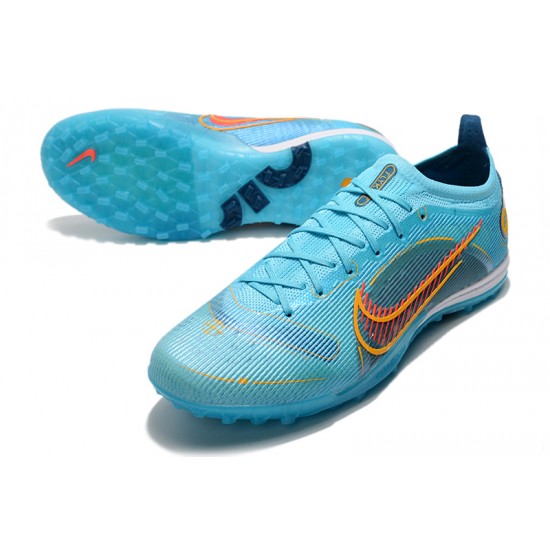 Kopacky Nike Mercurial Vapor 14.5 Elite TF Low Modrý Oranžovýý Pánské