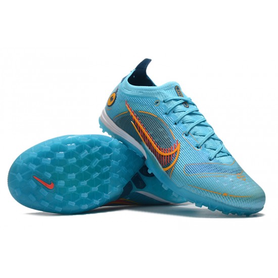 Kopacky Nike Mercurial Vapor 14.5 Elite TF Low Modrý Oranžovýý Pánské