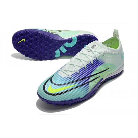 Kopacky Nike Mercurial Vapor 14.5 Elite TF Low Bílý Turqoise Nachový Multi Pánské