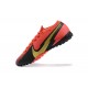 Kopacky Nike Mercurial Vapor 13 Elite TF Červené Zlato Černá Low Pánské