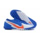 Kopacky Nike Mercurial Vapor 13 Elite TF Bílý Oranžovýý Modrý Low Pánské