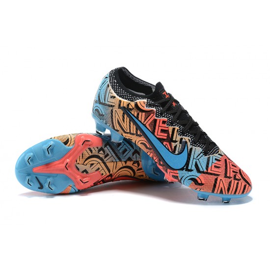 Kopacky Nike Mercurial Vapor VII 13 Elite FG Černá Oranžovýý Modrý Low Pánské Kopacky Nike Mercurial Vapor VII 13 Elite FG Černá Oranžovýý Modrý Low Pánské