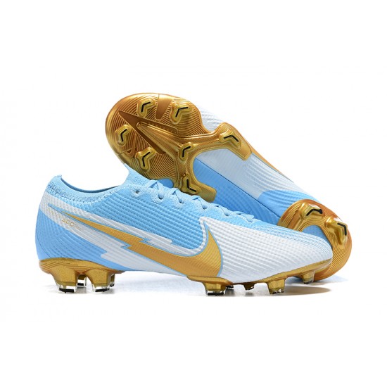 Kopacky Nike Mercurial Vapor VII 13 Elite FG Modrý Zlato Bílý Low Pánské