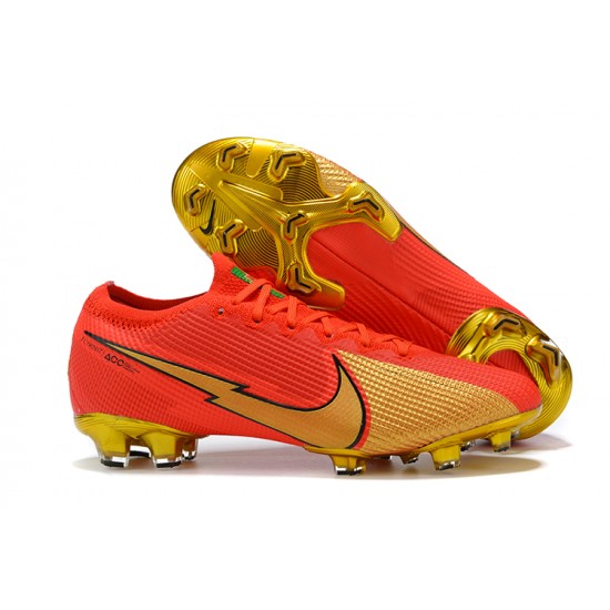 Kopacky Nike Mercurial Vapor VII 13 Elite FG Červené Zlato Low Pánské