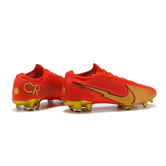 Kopacky Nike Mercurial Vapor VII 13 Elite FG Červené Zlato Low Pánské