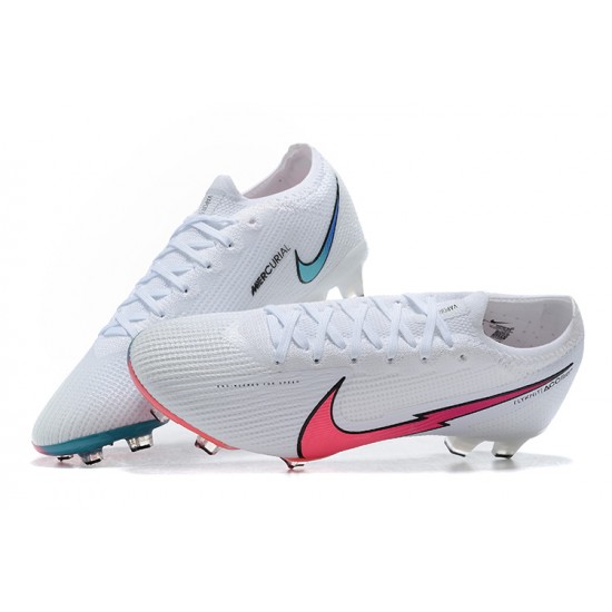 Kopacky Nike Mercurial Vapor VII 13 Elite FG Bílý Růžový Modrý Zelená Low Pánské