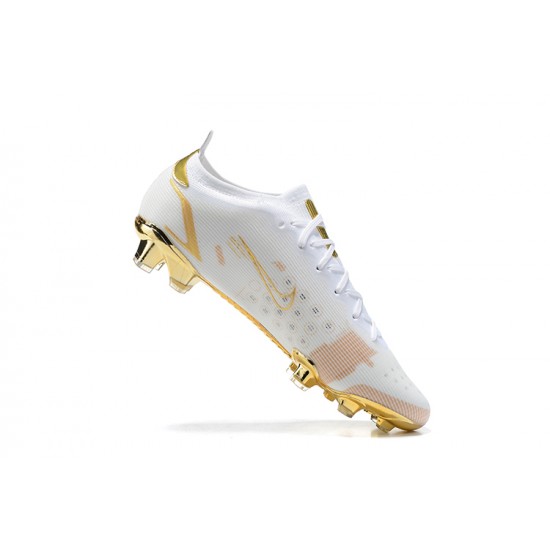 Kopacky Nike Mercurial Vapor XIV Elite FG Bílý Zlato Low Pánské