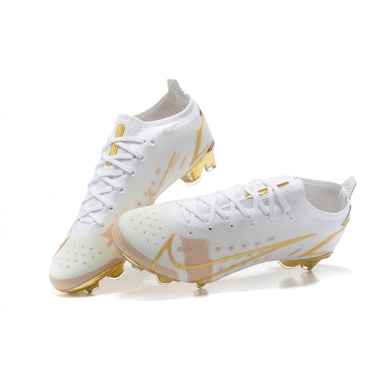 Kopacky Nike Mercurial Vapor XIV Elite FG Bílý Zlato Low Pánské