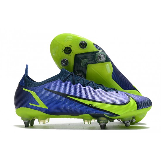 Kopacky Nike Mercurial Vapor XIV Elite SG PRO Anti Clog Low Deep Modrý Žlutý Pánské