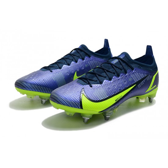 Kopacky Nike Mercurial Vapor XIV Elite SG PRO Anti Clog Low Deep Modrý Žlutý Pánské