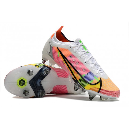 Kopacky Nike Mercurial Vapor XIV Elite SG PRO Anti Clog Low Bílý Růžový Pánské