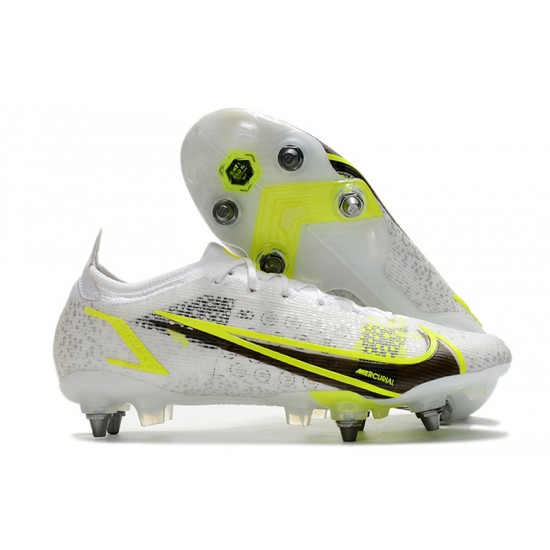 Kopacky Nike Mercurial Vapor XIV Elite SG PRO Anti Clog Low Bílý Žlutý Pánské