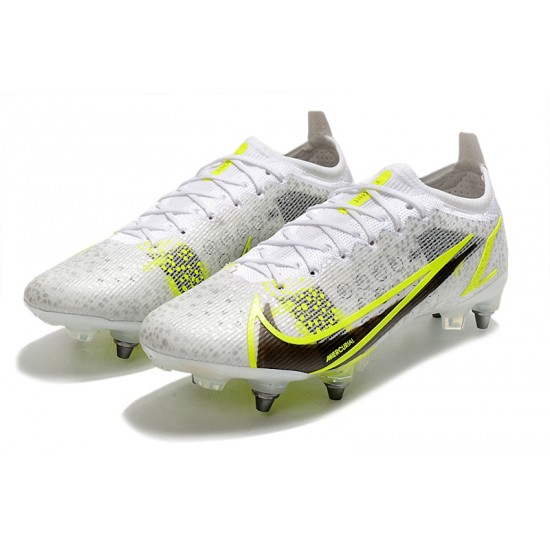 Kopacky Nike Mercurial Vapor XIV Elite SG PRO Anti Clog Low Bílý Žlutý Pánské