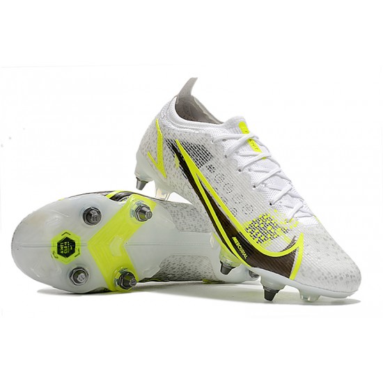 Kopacky Nike Mercurial Vapor XIV Elite SG PRO Anti Clog Low Bílý Žlutý Pánské