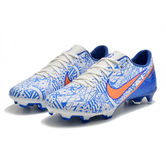 Kopacky Nike Mercurial Vapor XV FG Low Bílý Modrý Pánské