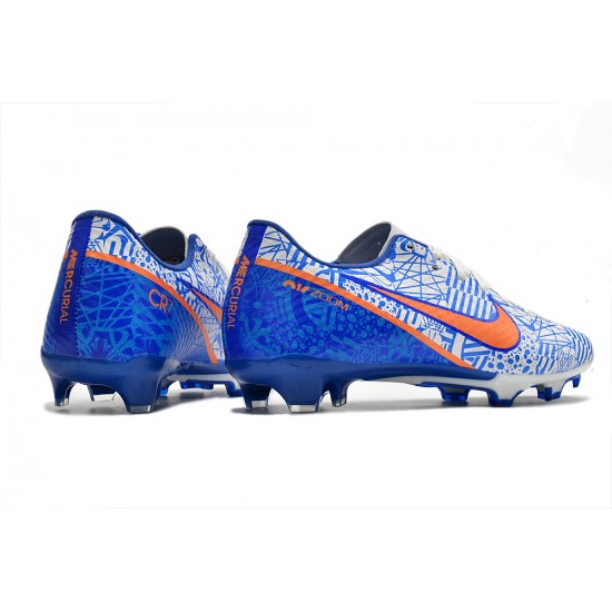 Kopacky Nike Mercurial Vapor XV FG Low Bílý Modrý Pánské