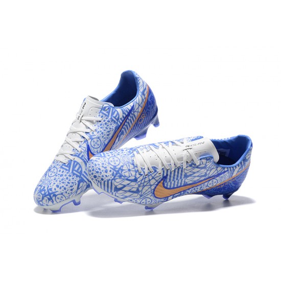 Kopacky Nike Mercurial Vapor XV FG Bílý Zlato Modrý Pánské Low