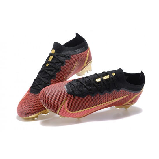 Kopacky Nike Mercurial Vapor Xiv Elite FG Deepwine Zlato Černá Low Pánské