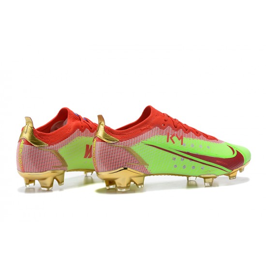 Kopacky Nike Mercurial Vapor Xiv Elite FG Červené Zelená Zlato Low Pánské