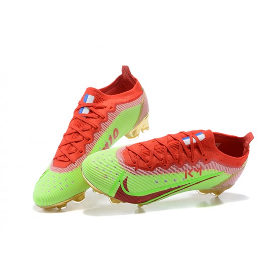 Kopacky Nike Mercurial Vapor Xiv Elite FG Červené Zelená Zlato Low Pánské