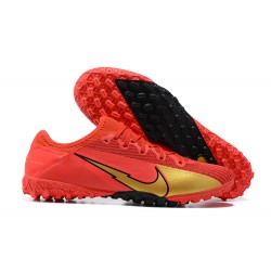 Kopacky Nike Vapor 13 Pro TF Červené Zlato Černá Low Pánské 